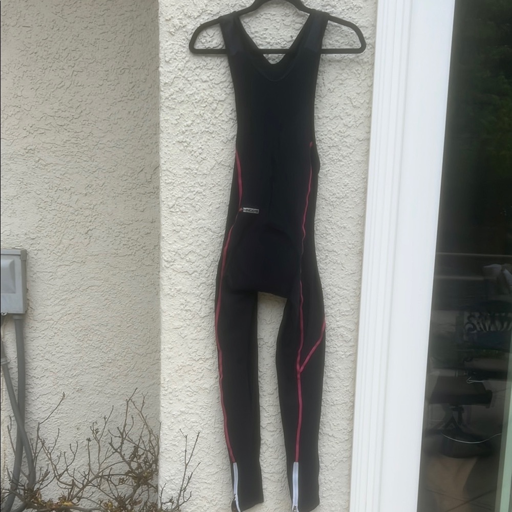 Hincapie Women's Full Leg Long Fleece Cycle Bib Black/Pink Size M